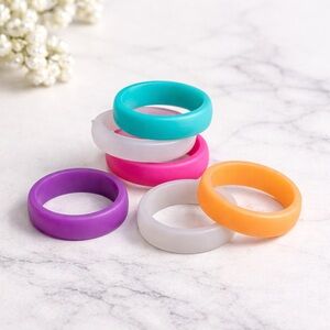 Silicone Rings 5-Pack - Multicolor